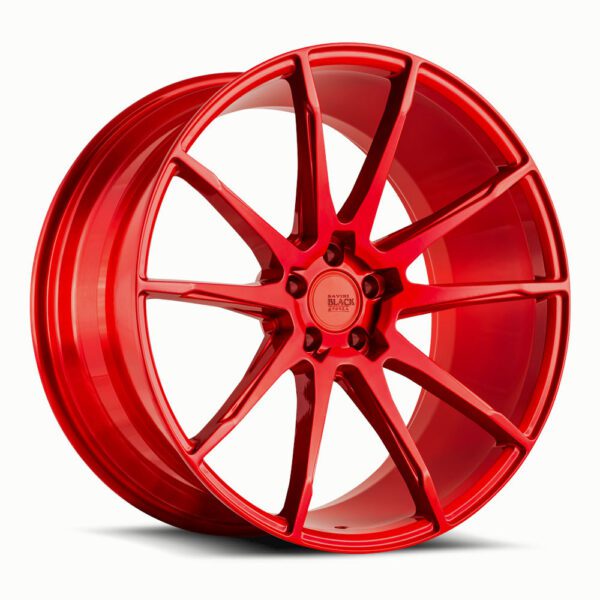 Black di Forza | BM 12 | Custom Brushed Red | Savini Wheels Switzerland 