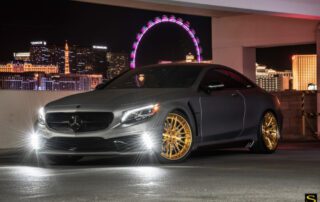 Mercedes S550 | Black di Forza | BM13L | Brushed Gold | by Savini Wheels Switzerland-2