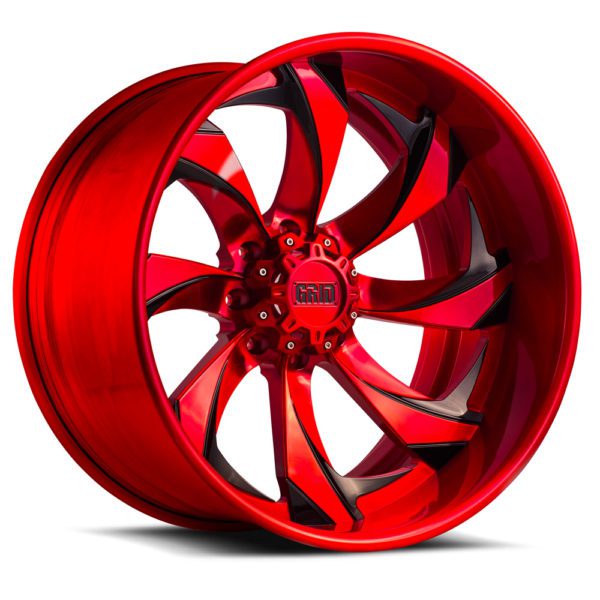 GF-4 | brushed red black | Forged | Grid Offroad Switzerland