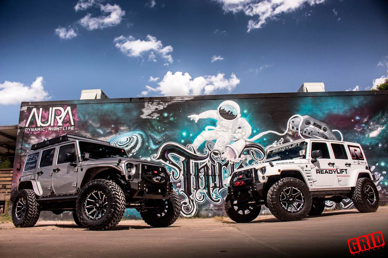 Grid-Offroad-gd6-gloss-black-milled-jeep-jk-wrangler-readylift-white-with-GD5-matte-black-milled-3